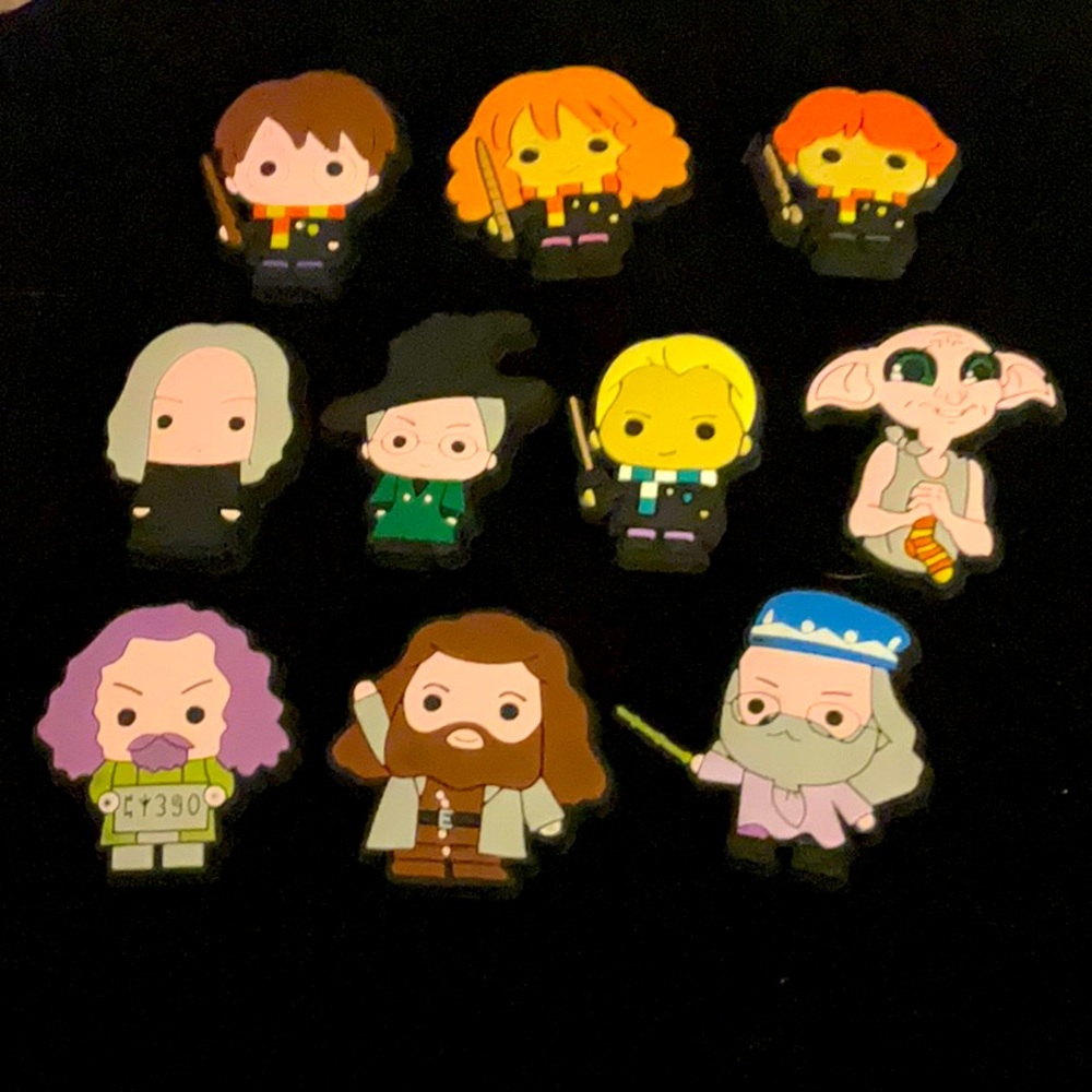 10pc Harry Potter Croc Charms